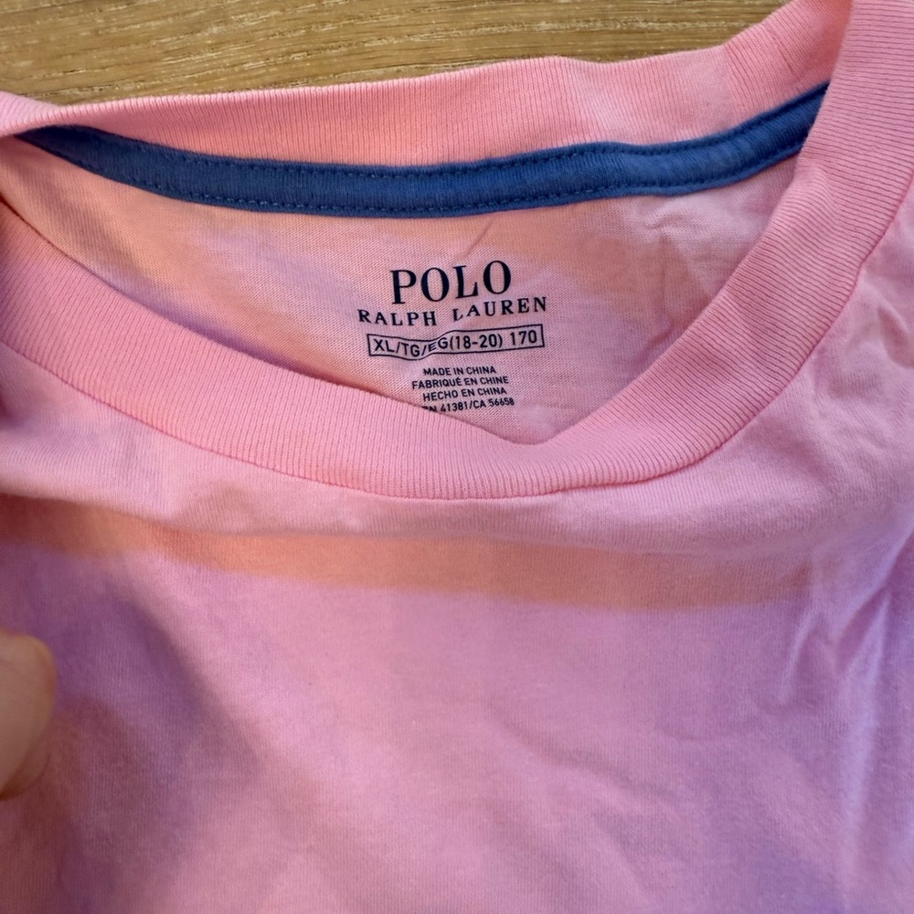 Boys RLP Pink Short Sleeve Tee. Sz XL (18-20) - Picture 2 of 3